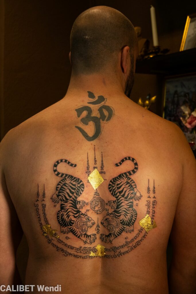 Tatouage spirituel unique réalisé à Argelès-sur-Mer.