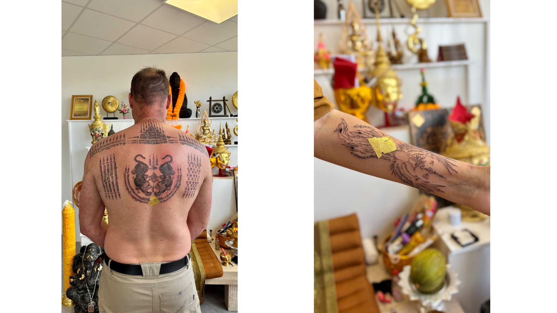 Signature artistique et spirituelle sur chaque création.